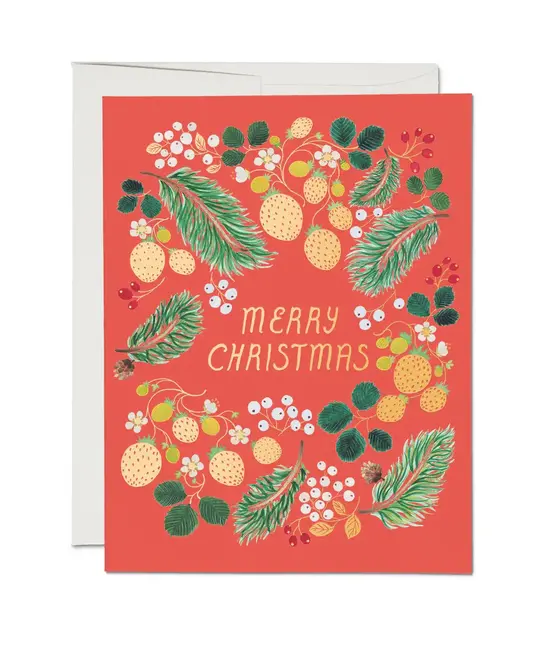 Red Cap Cards - RCC RCCGCHO0051 - Berry Christmas Card