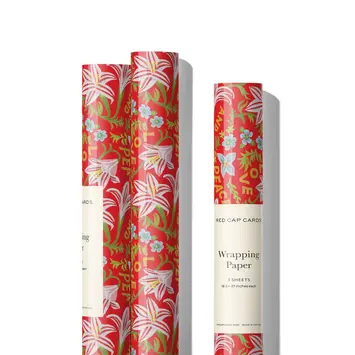 Red Cap Cards - RCC RCC WPROHO - Peace and Love Amaryllis Wrap Roll