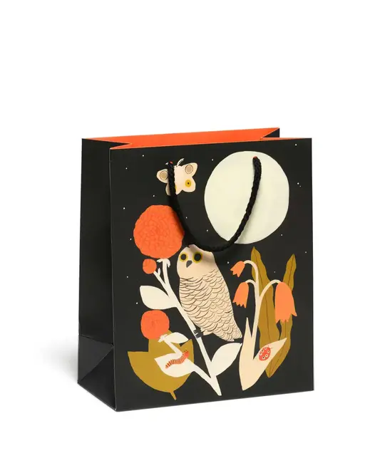 Red Cap Cards - RCC RCC GBME - Owl and Moth Medium Gift Bag