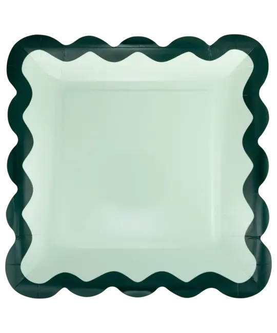 My Minds Eye - MME MME PS - Red/Pink Green/Mint Ric Rac 9" Square Plate