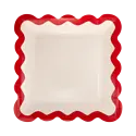 My Minds Eye - MME MME PS - Red/Pink Green/Mint Ric Rac 9" Square Plate