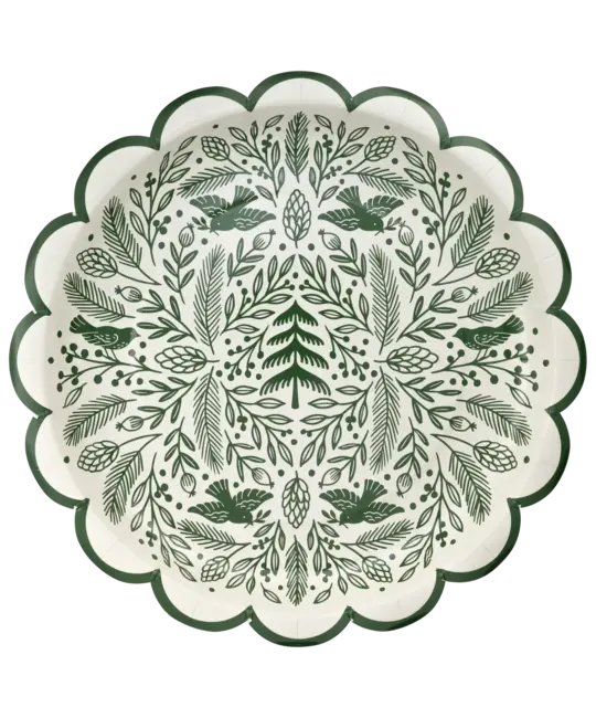 My Minds Eye - MME MME PS - Woodland Scalloped Round 10' Plate