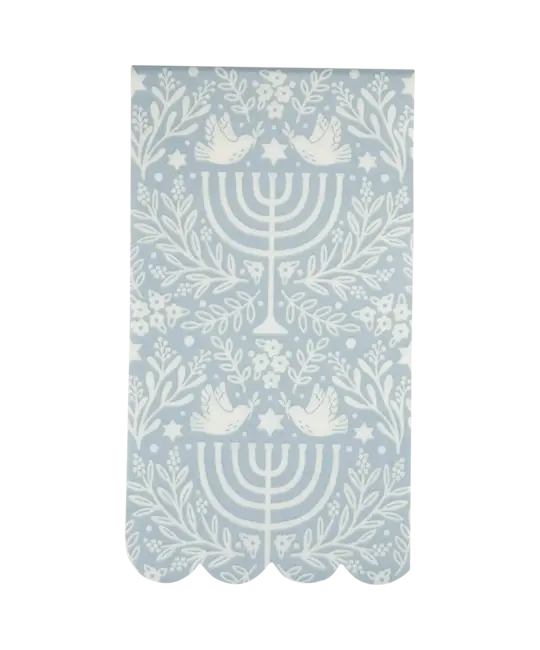 My Minds Eye - MME MME PS - Floral Menorah Dinner Guest Napkins