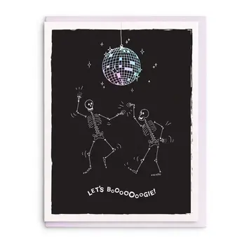 Dahlia Press - DAP DAPGCHA0002 - Let's Boogie Disco Skeleton Card