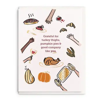 Dahlia Press - DAP DAPGCTH0001 - Turkey Thighs Thanksgiving Card