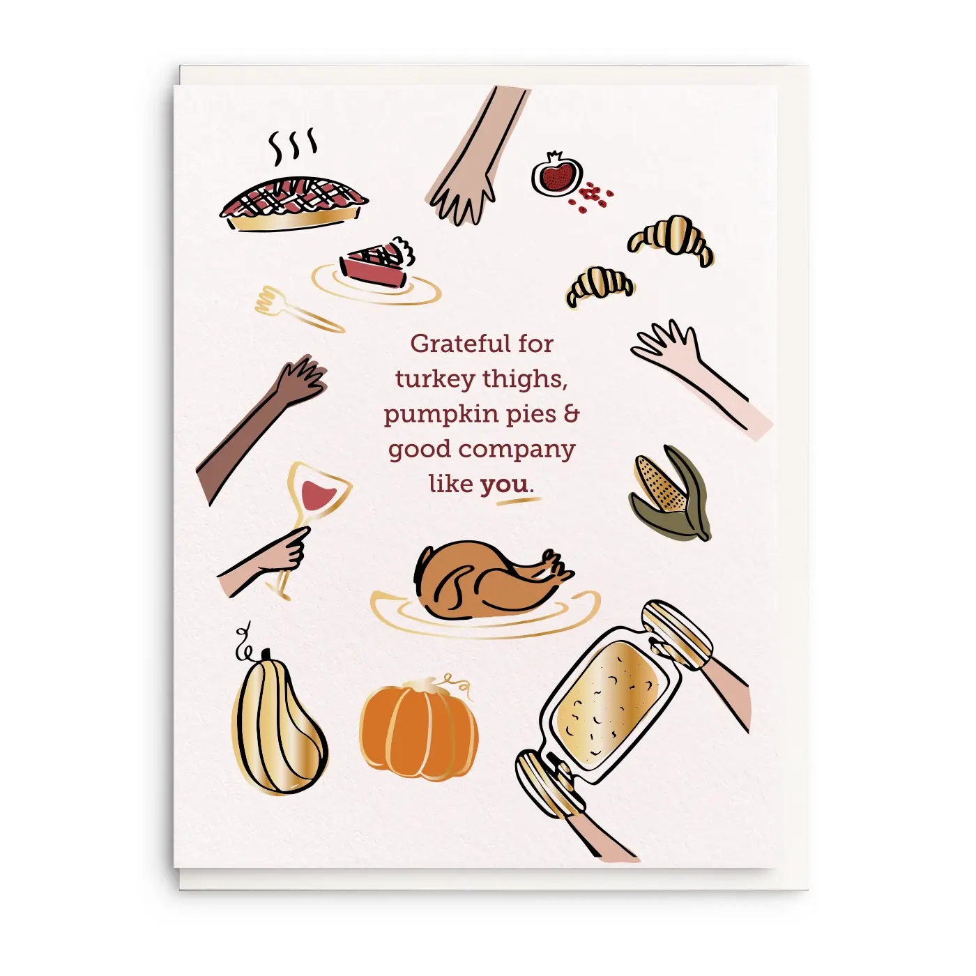 Dahlia Press - DAP DAPGCTH0001 - Turkey Thighs Thanksgiving Card