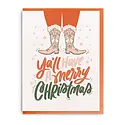 Dahlia Press - DAP DAP NSHO - Ya'll Merry Christmas Western Santa Holiday Boxed Note Set
