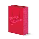 Dahlia Press - DAP DAP GBME- Merry Script Pink Medium Gift Bag