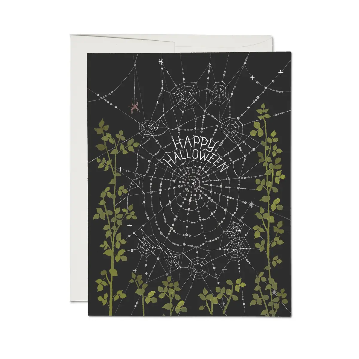 Red Cap Cards - RCC RCCGCHA0004 - Delicate Spider Web Halloween Card