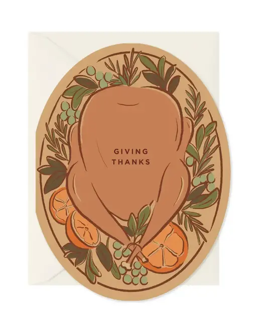 Amy Heitman Illustration - AHI AHI NSSE - Giving Thanks Platter Thanksgiving Boxed Note Set