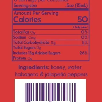 Cheeky Cocktails - CHC CHC FAD - Habanero Hot Honey Syrup, 4 oz.