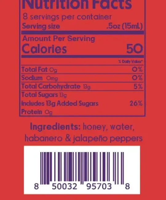 Cheeky Cocktails - CHC CHC FAD - Habanero Hot Honey Syrup, 4 oz.