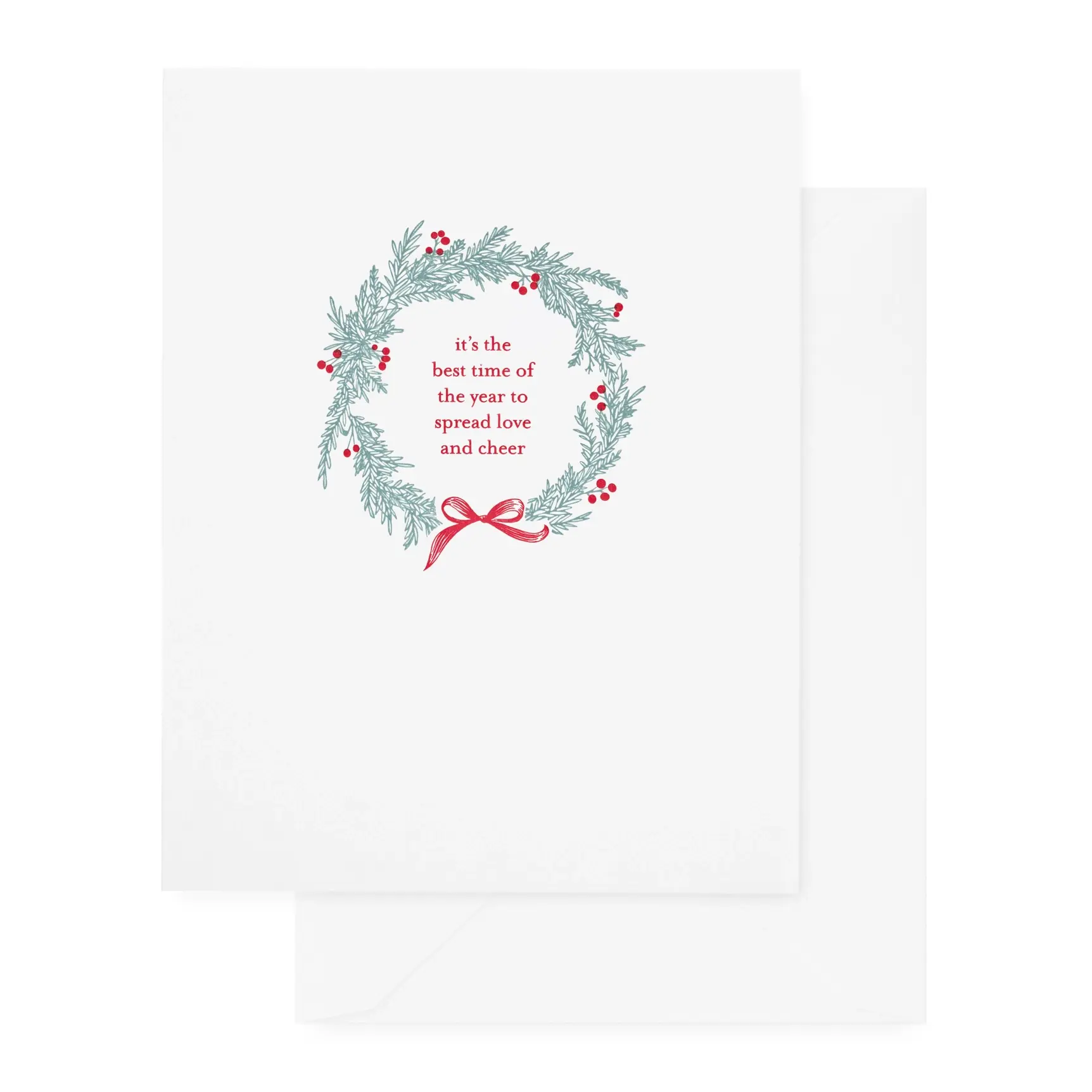 Sugar Paper - SUG SUG NSHO - Wreath Spread Love and Cheer Holiday Boxed Note Set