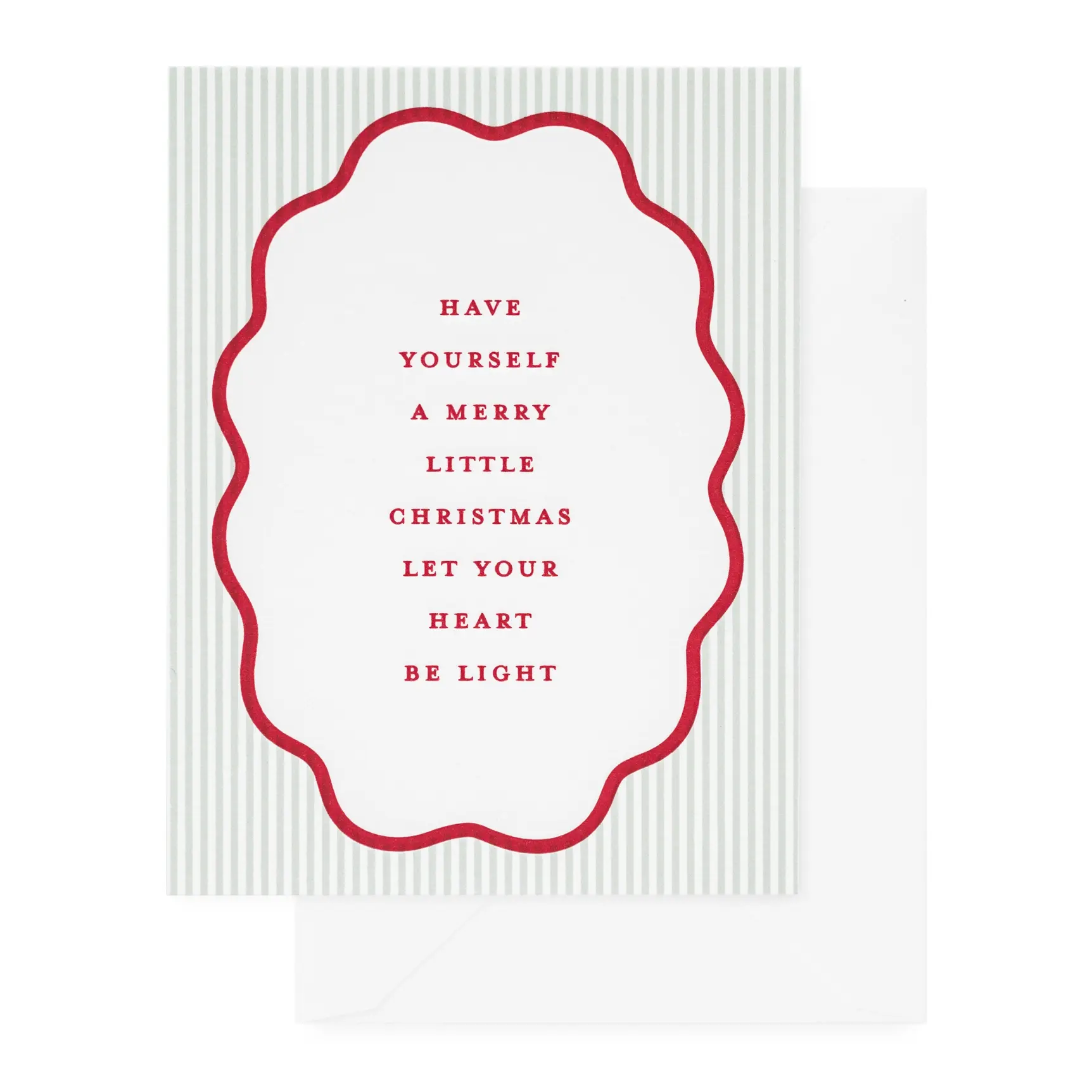 Sugar Paper - SUG SUGGCHO0033 - Merry Christmas Let Your Heart Be Light Holiday Card