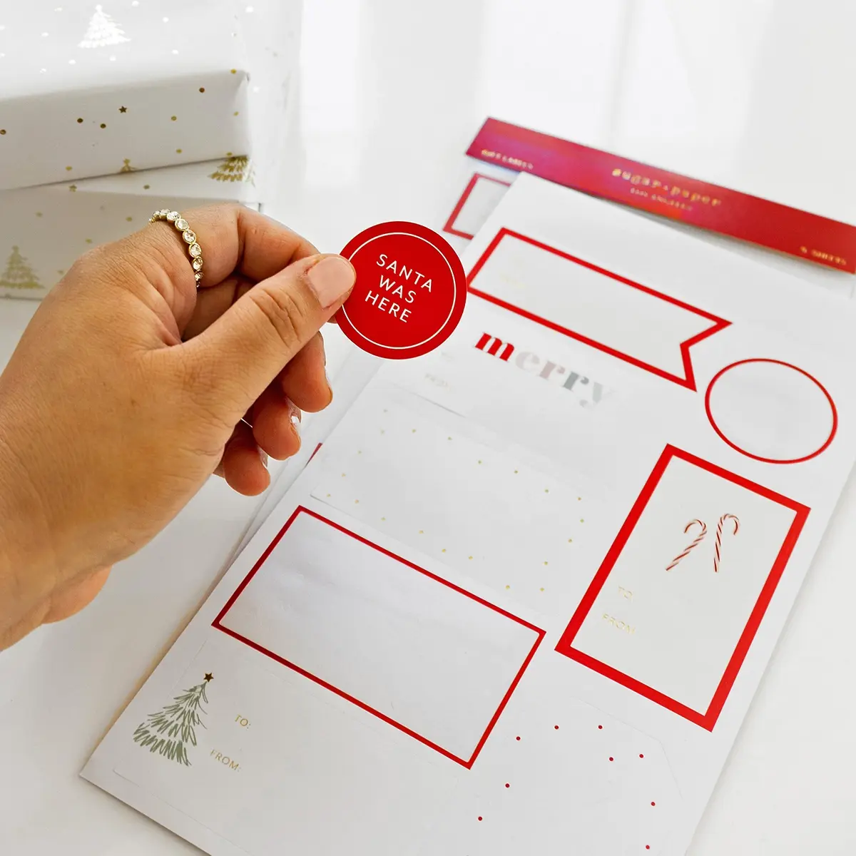 Sugar Paper - SUG SUG GTHO - Holiday Gift Tag Sticker Sheet