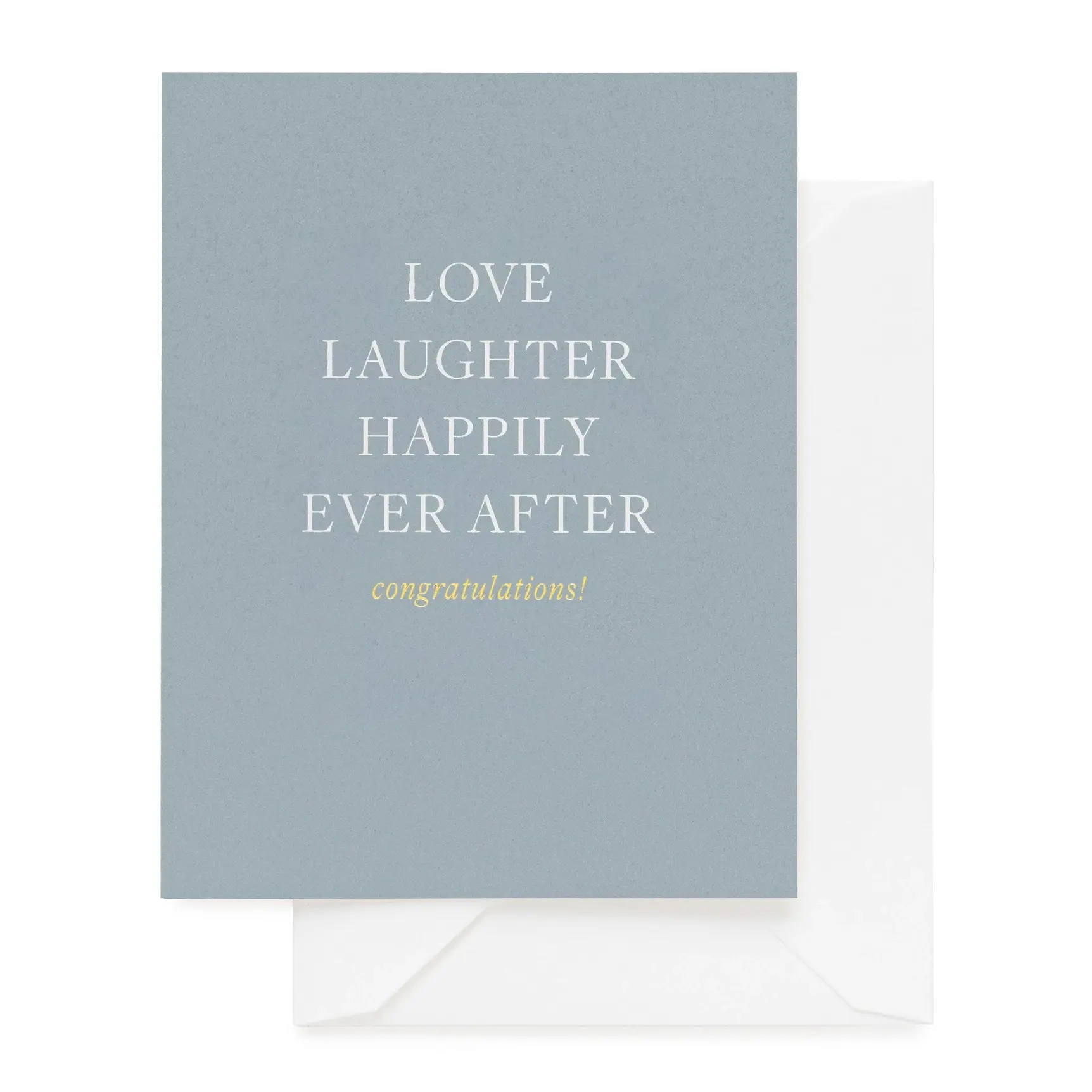 Sugar Paper - SUG SUGGCWE0034 - Love Laughter Happily Ever After Blue Wedding Card