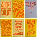 Ladyfingers Letterpress - LF LF PR - Reproductive Rights Protest Posters, Set of 6