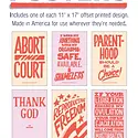 Ladyfingers Letterpress - LF LF PR - Reproductive Rights Protest Posters, Set of 6