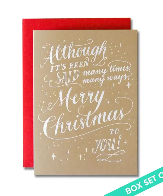 Ladyfingers Letterpress - LF LF NSHO - Although It’S Been Said Christmas Boxed Note Set