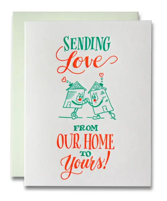 Ladyfingers Letterpress - LF LFGCFR0012 - From Our Home to Yours Card
