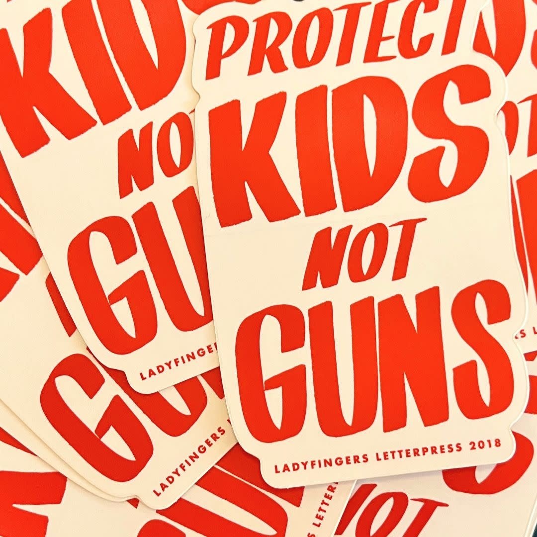 Ladyfingers Letterpress - LF LF ST - Protect Kids Sticker