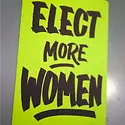 Ladyfingers Letterpress - LF LF ST - Elect More Women Sticker