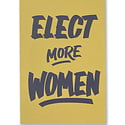 Ladyfingers Letterpress - LF LF PC - Elect More Women Postcard