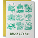Ladyfingers Letterpress - LF LFGCNH0003 - Congrats On the New Place Home Illustrations Card