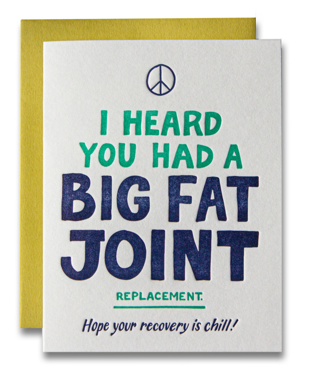 Ladyfingers Letterpress - LF LFGCGW0001 - Big Fat Joint Replacement Get Well Card