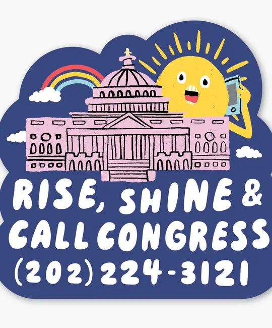 Party of One - POO POO ST - Call Congress Sticker