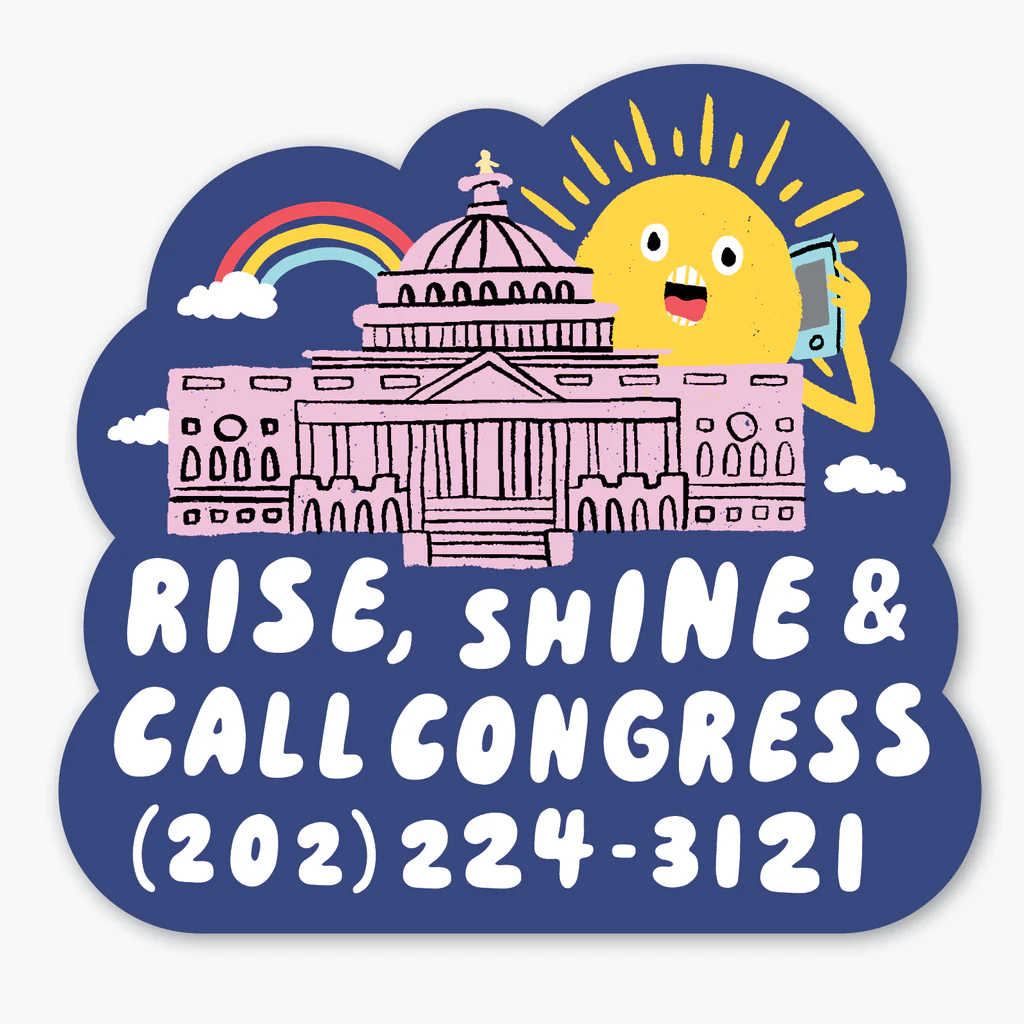 Party of One - POO POO ST - Call Congress Sticker