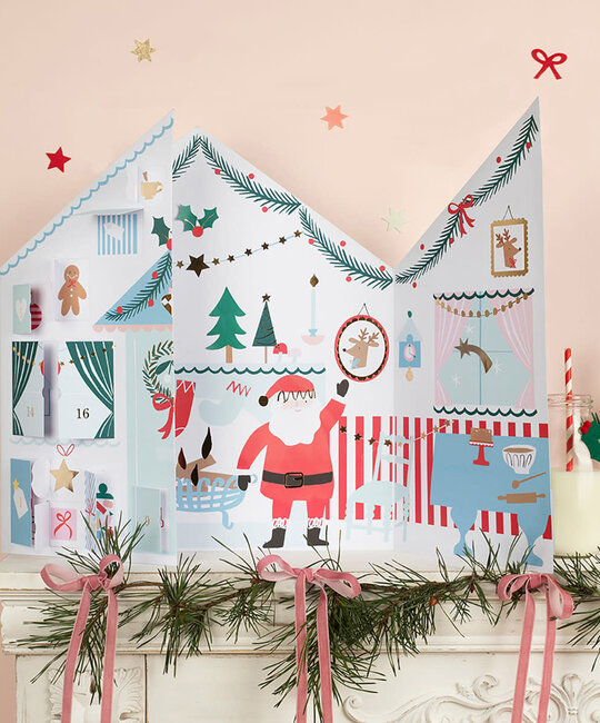 Meri Meri - MEM Meri Meri - Santa's Cabin Sticker Advent Calendar