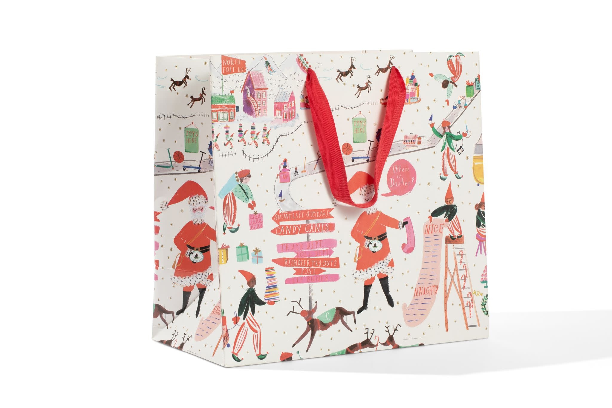 Mr. Boddington's Studio - MB MB GBLA - North Pole Headquarters Large Gift Bag