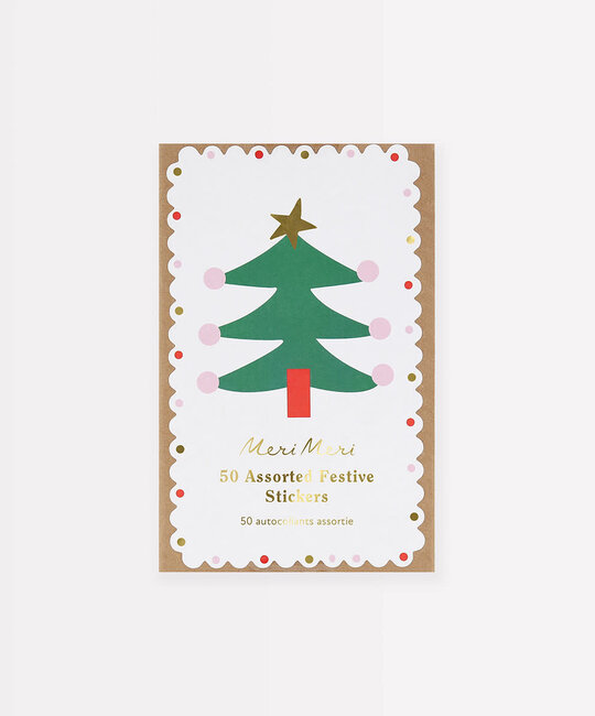 Meri Meri - MEM MEM ST - Assorted Festive Stickers, pack of 50
