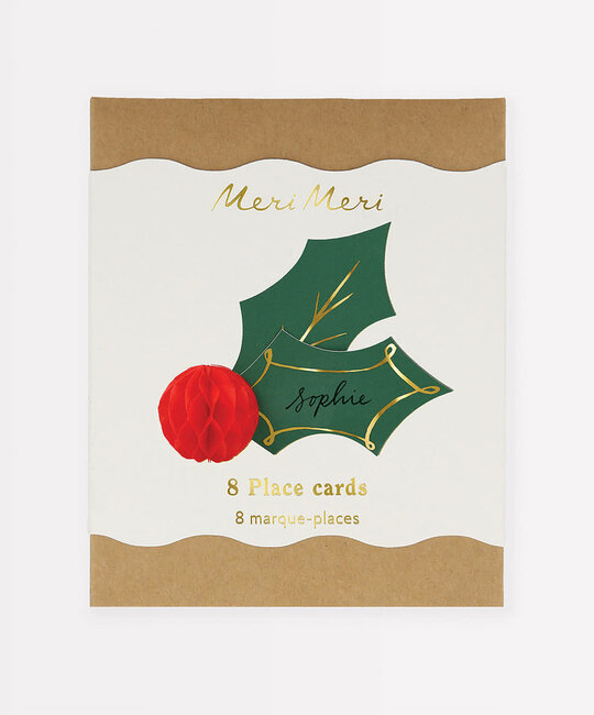 Meri Meri - MEM MEM PC - Holly Honeycomb Place Cards