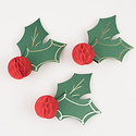 Meri Meri - MEM MEM PC - Holly Honeycomb Place Cards