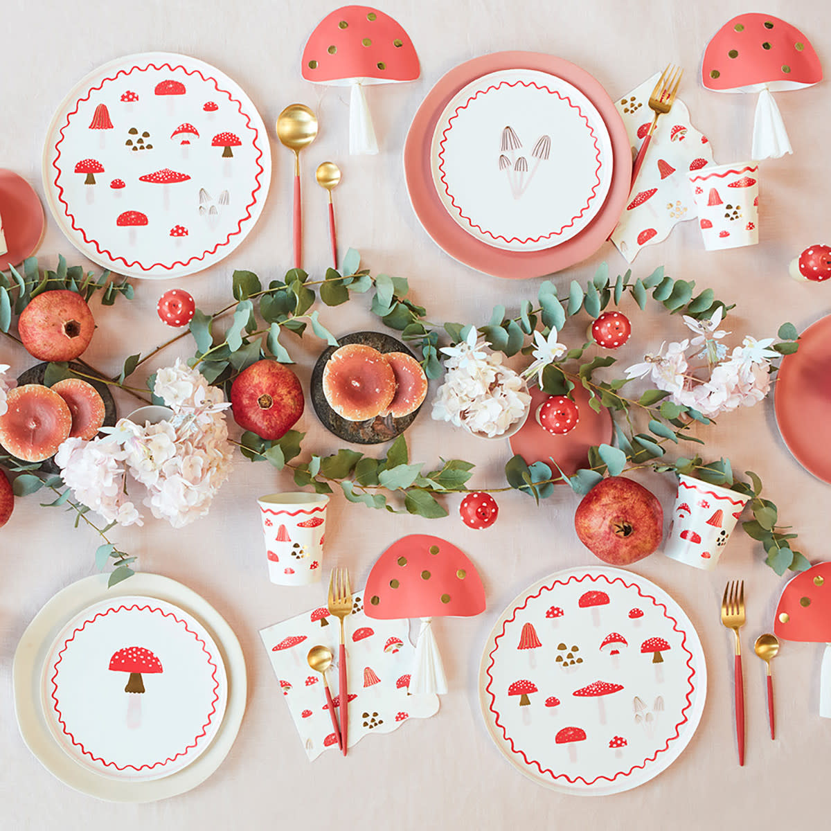 Meri Meri - MEM MEM PSPL - Merry Mushrooms Side Plates