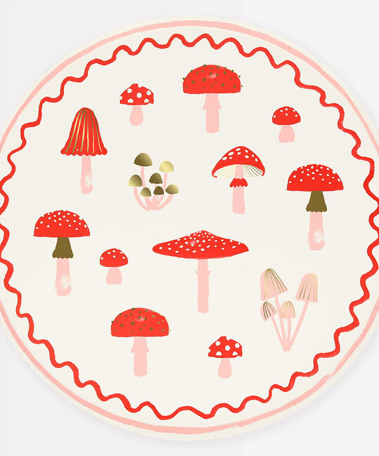 Meri Meri - MEM MEM PSPL - Merry Mushrooms Large Dinner Plates