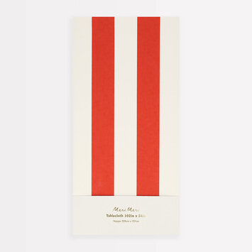 Meri Meri - MEM MEM PS - Red Striped Tablecloth