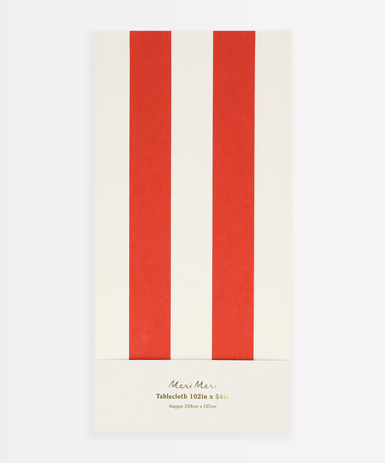 Meri Meri - MEM MEM PS - Red Striped Tablecloth