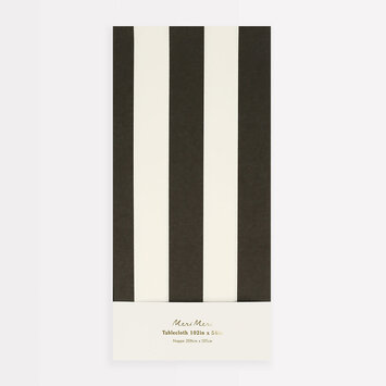 Meri Meri - MEM MEM PS - Black Striped Tablecloth