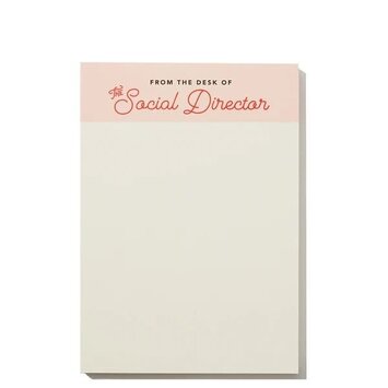 Snow and Graham - SG SG NP - From The Desk of: The Social Director Mini Notepad