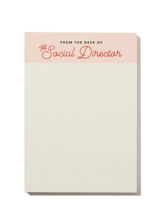 Snow and Graham - SG SG NP - From The Desk of: The Social Director Mini Notepad