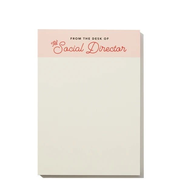 Snow and Graham - SG SG NP - From The Desk of: The Social Director Mini Notepad