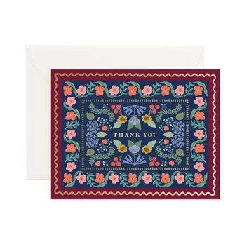 Rifle Paper Co - RP RP NSTY - Delphine Thank You Boxed Note Set of 8
