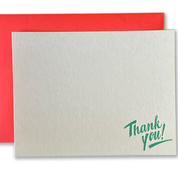 Ladyfingers Letterpress - LF LF NSTY - Thank You! Boxed Note Set, Flat Cards