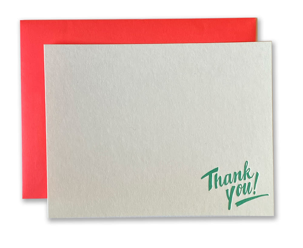 Ladyfingers Letterpress - LF LF NSTY - Thank You! Boxed Note Set, Flat Cards