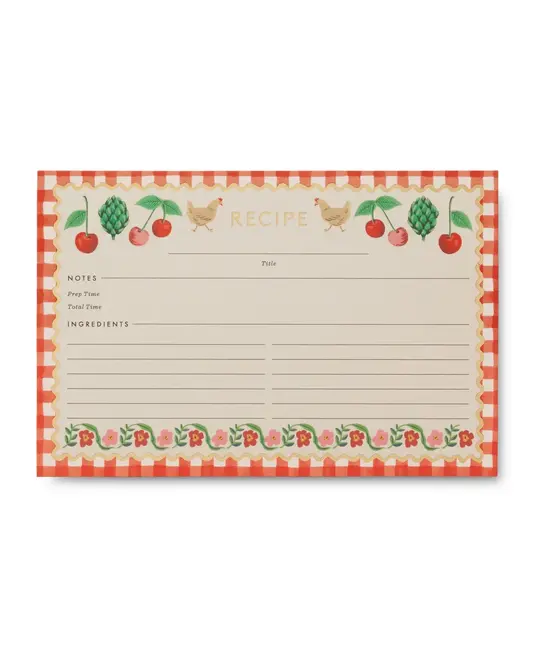Rifle Paper Co - RP RP HGRC - Cherry Farm Recipe Cards, set of 12