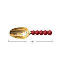 Creative Co-Op - CCO CCO HG - Red & Gold Enameled Scoop