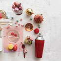 Creative Co-Op - CCO CCO HG - Glass Candy Cane Stir Stick Set